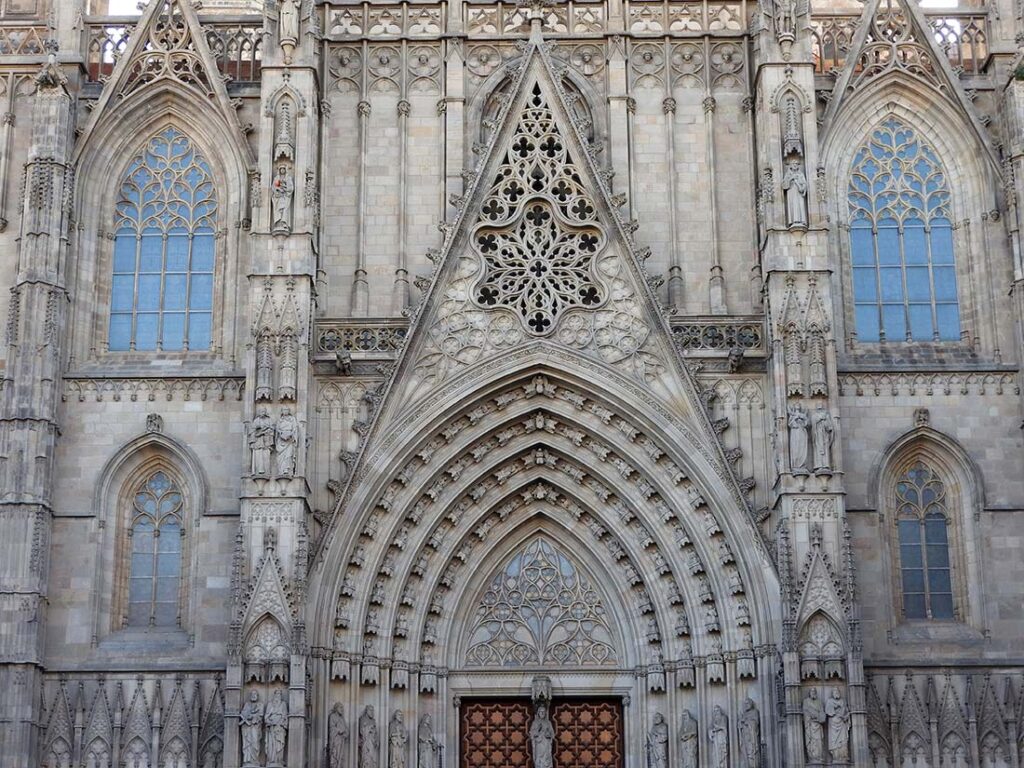 The Barcelona Cathedral in the Barri Gotic