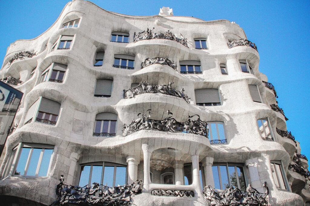 Casa Mila in Barcelona - Famous White Stone Facade