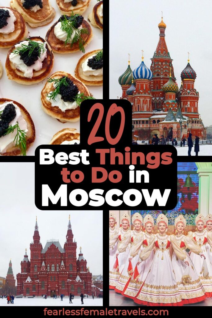 The 20 Best Things to Do in Moscow Russia - Includes traditional Russian food, luxury travel in Moscow, budget travel in Moscow, the Red Square, shopping, a Bolshoi Theater performance and more!