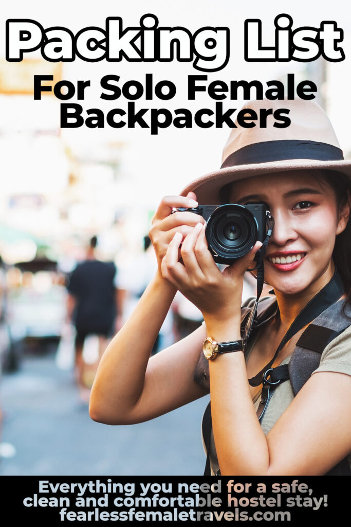 The Essential Packing List for Solo Female Travelers - Includes hostel packing tips for dorm rooms, hostel bathrooms, solo travel, budget travel and other useful travel products.