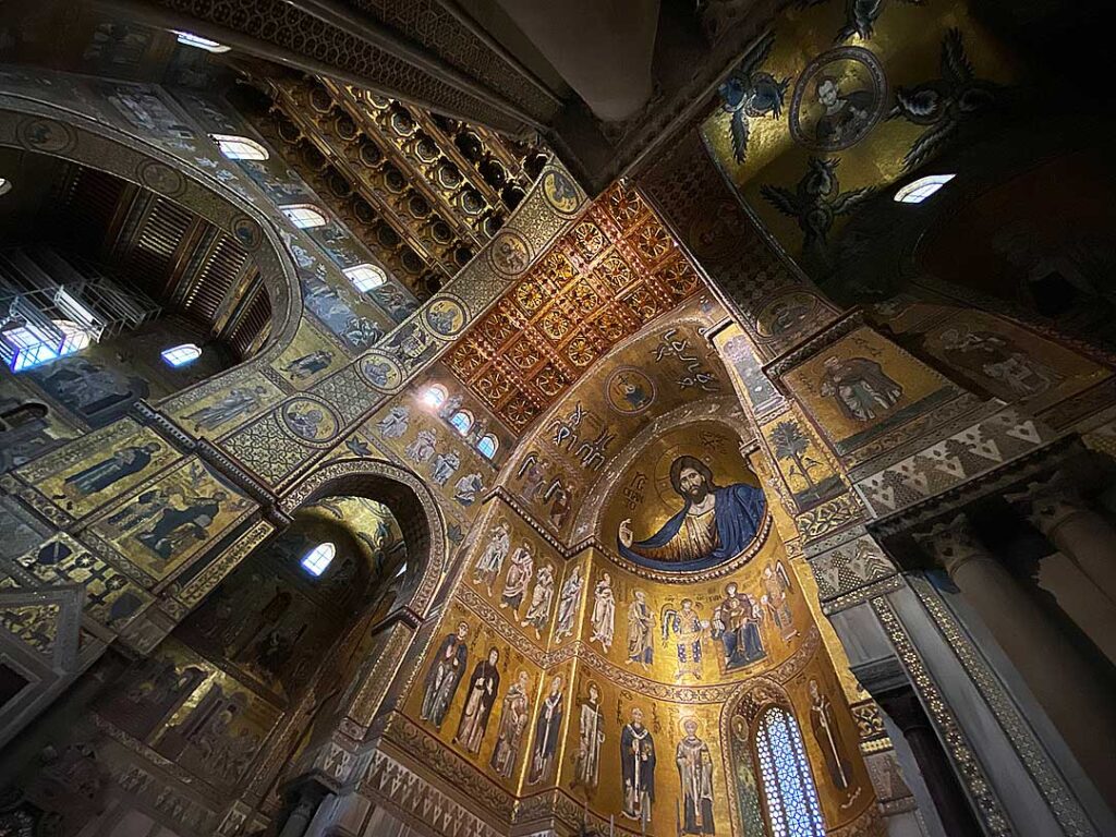 Mosaics in the Cathedral of Monreale, a Day Trip by Bus from Palermo