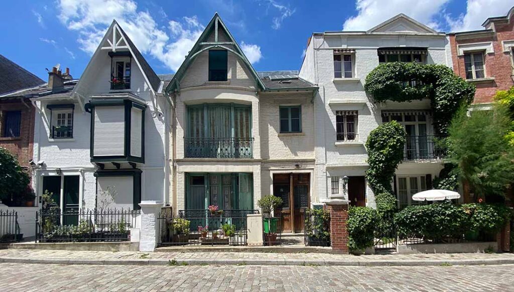 Montmartre in Paris - Villa Leandre Street