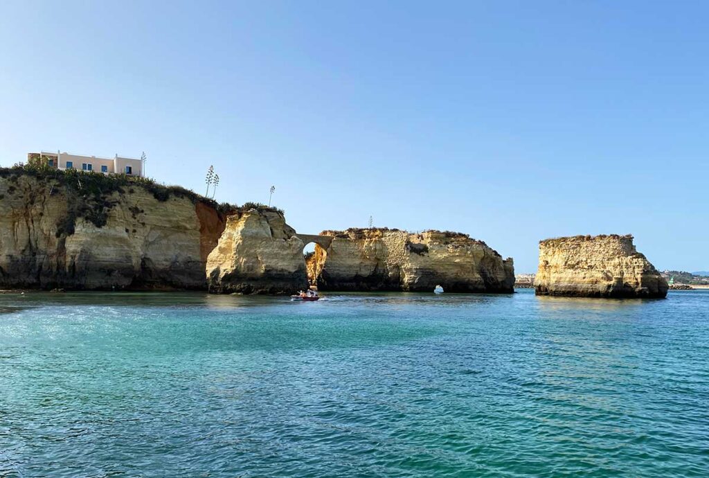 Coastline of Algarve From Lagos Dolphin Tour Boat