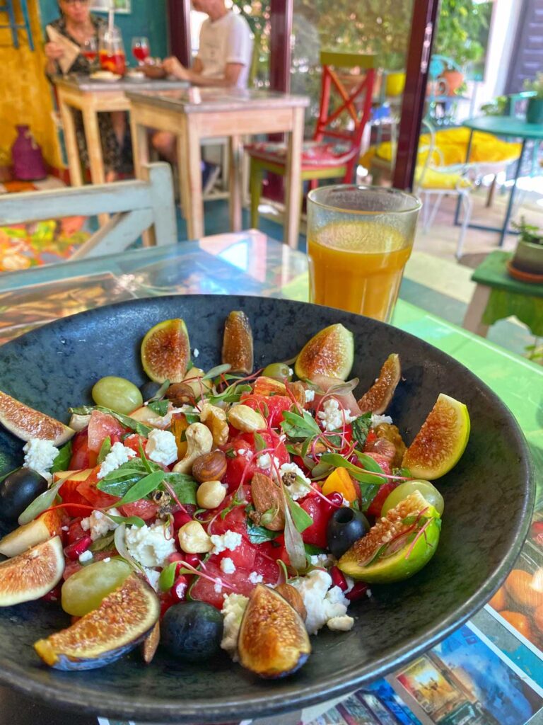 Salad and Juice at House of Wonders in Cascais