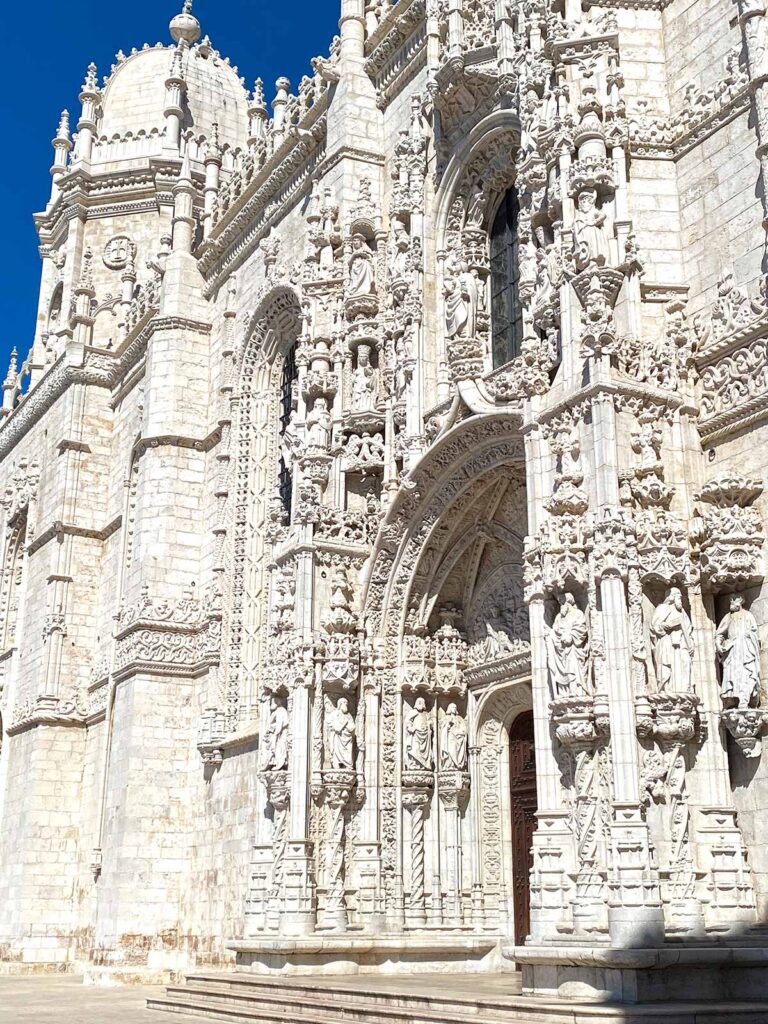 Exterior of the Monastery of Jeronimos in Belem