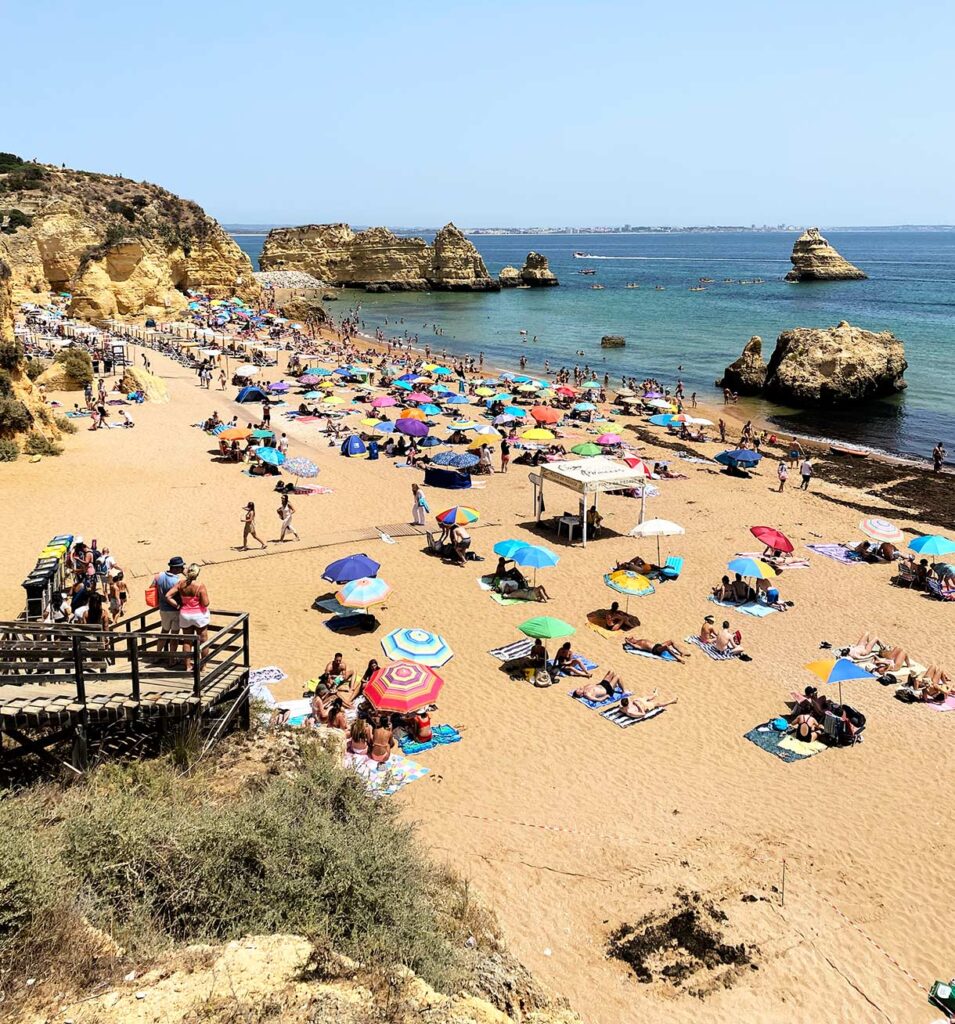 Beach in Lagos Algarve Coast Portugal
