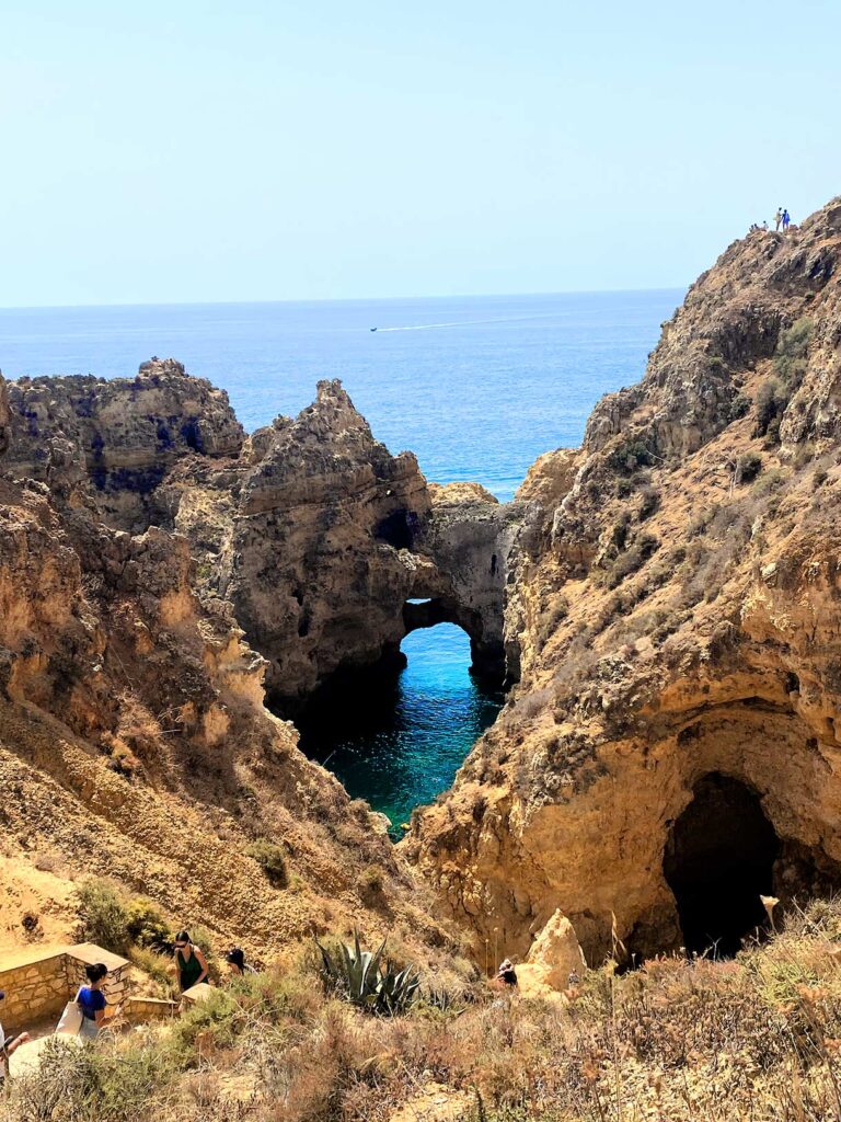 Lagos Portugal City on the Algarve Coast View of Ponte de Piedad