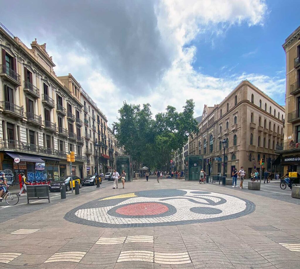 Walking Las Ramblas in One Day in Barcelona Spain