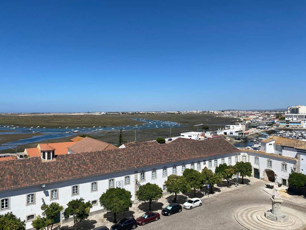 View from the Santa Marta Church Cathedral in Faro Portugal