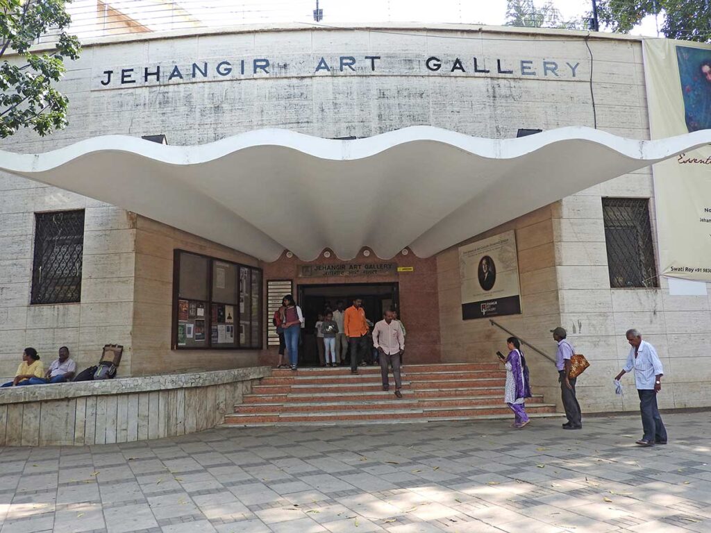 Entrance to the Jehangir Art Gallery in Mumbai India