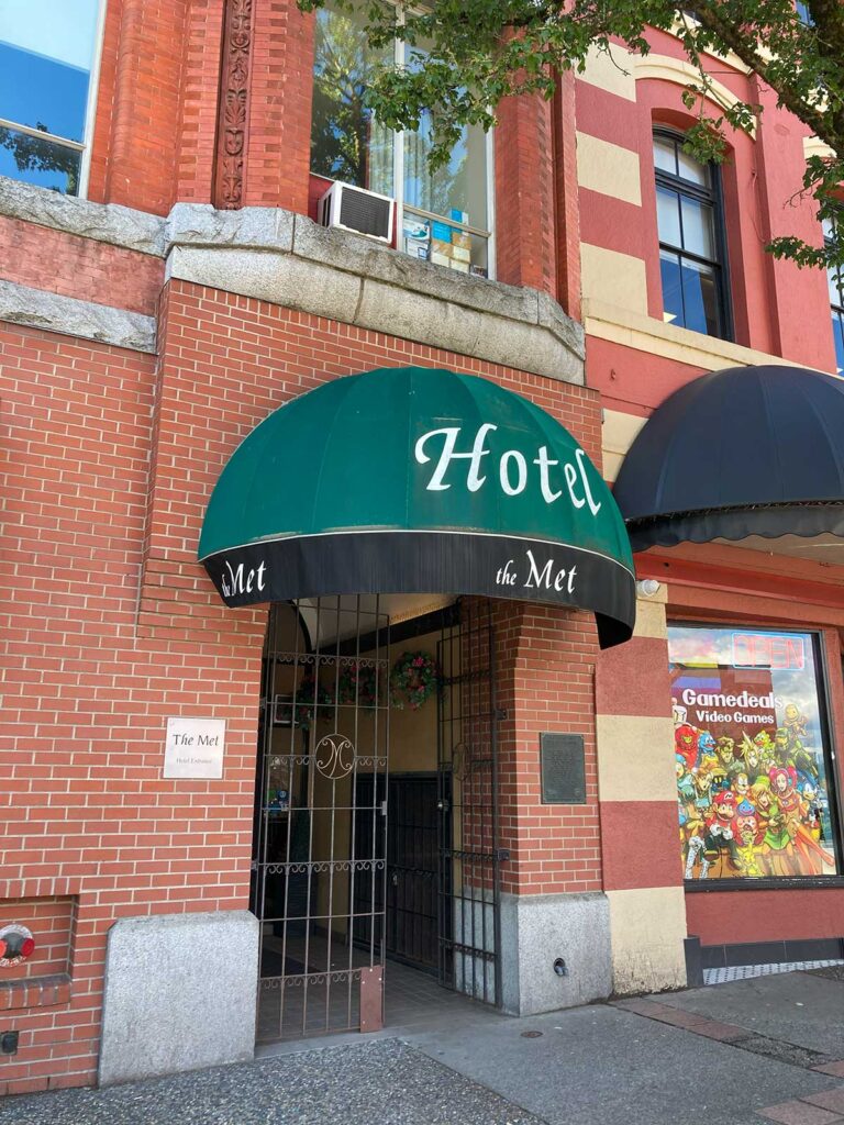 Historic Met Hotel in New Westminster BC Canada