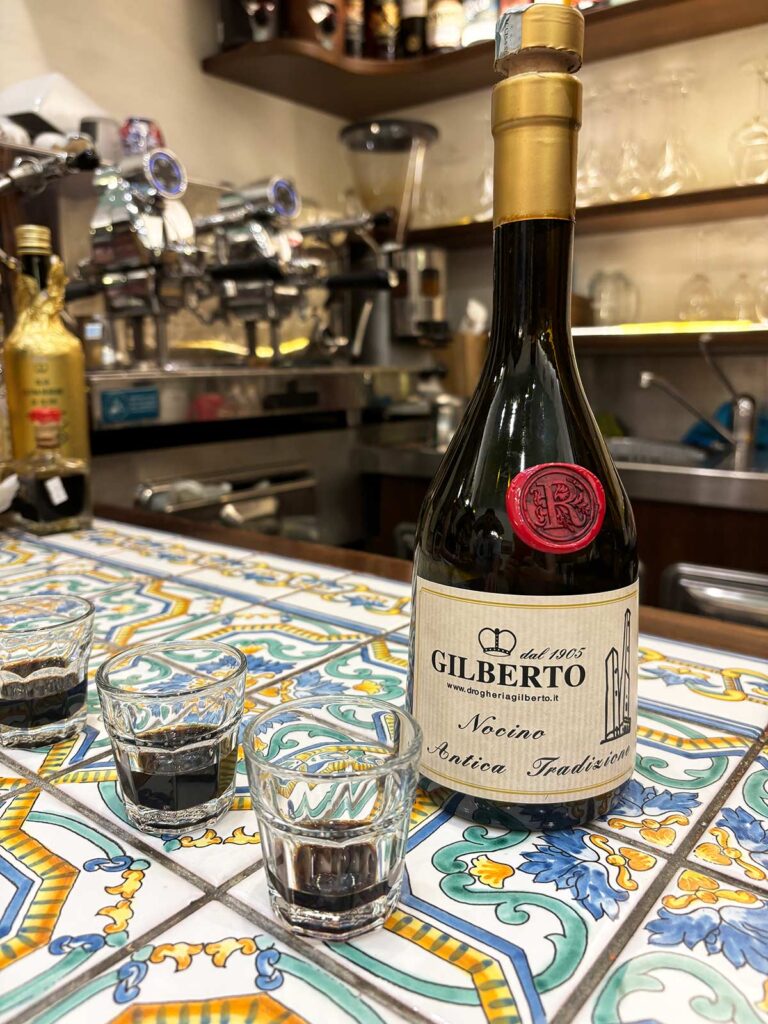Nocino Liqueur on a Bologna Secret Food Tour