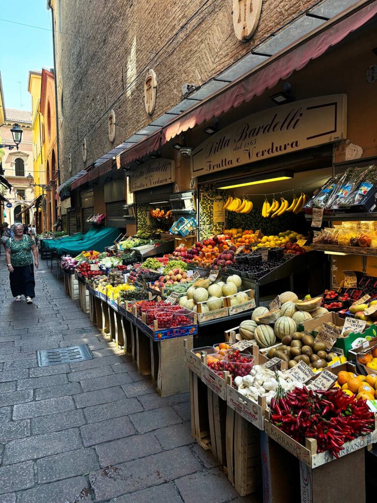 Quadrilatero District in Bologna Italy