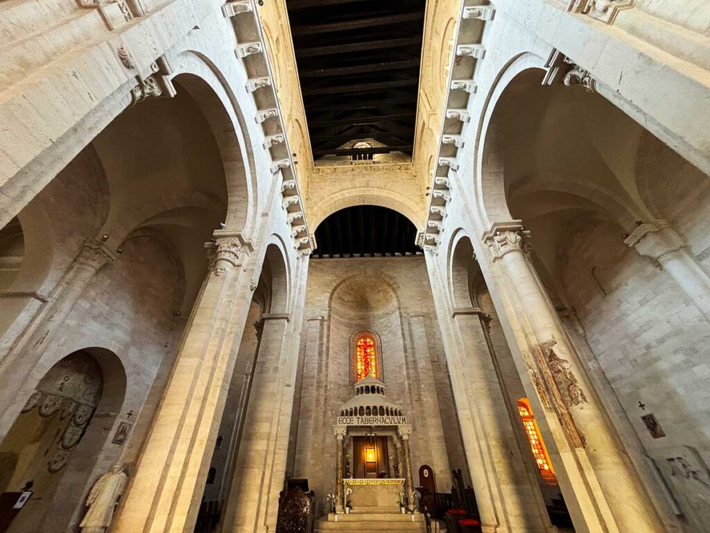 Interior of the Cathedral in Ruvo di Puglia, Italy