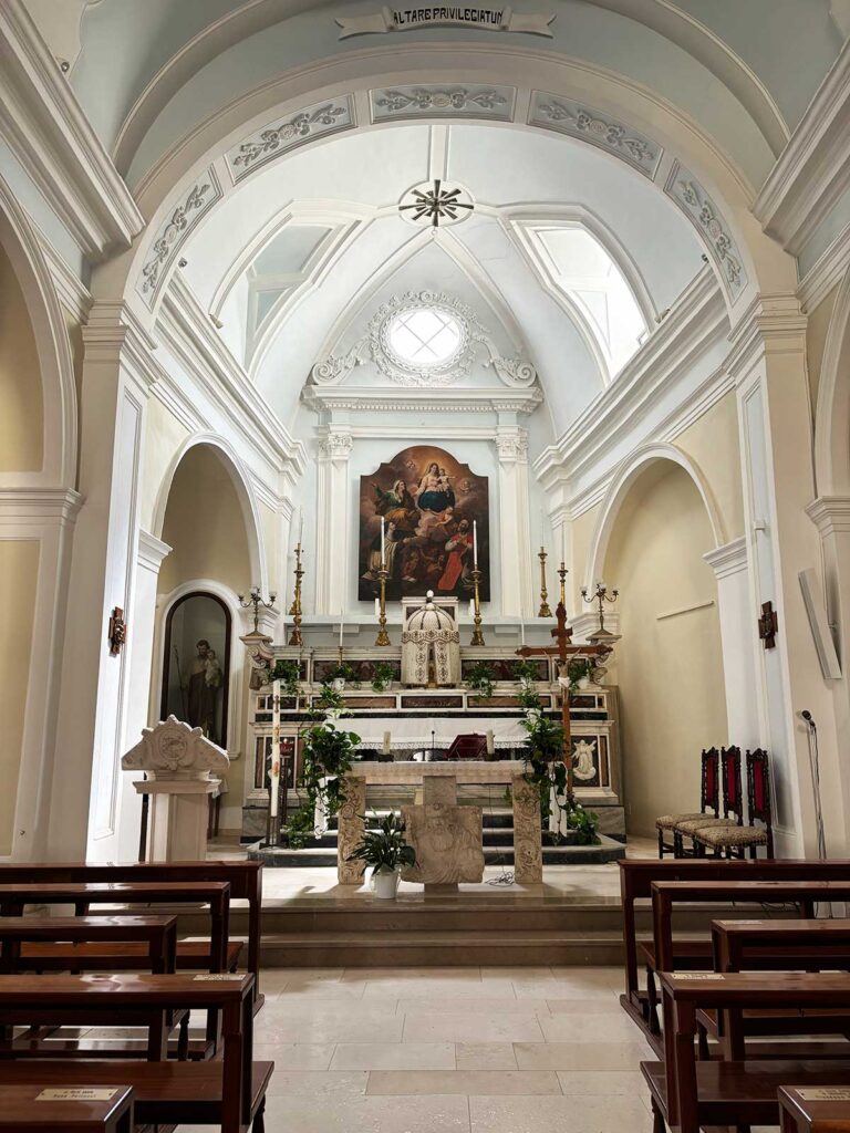 Interior of Church of Purgatory Ruvo di Puglia