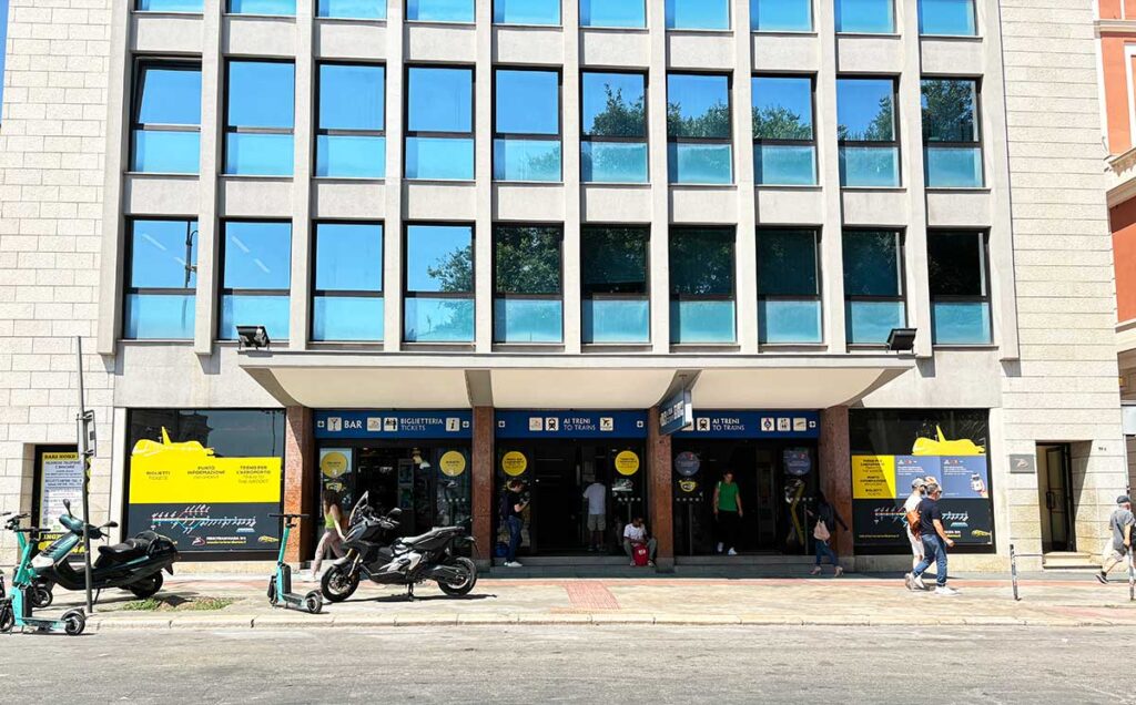 The Ferrovie Nord Barese Train Station at Bari Centrale