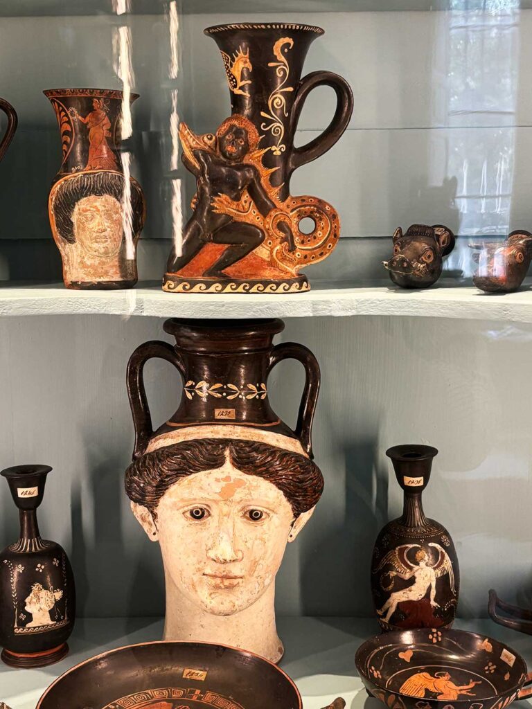 Artifacts in the Jatta National Museum in Ruvo di Puglia