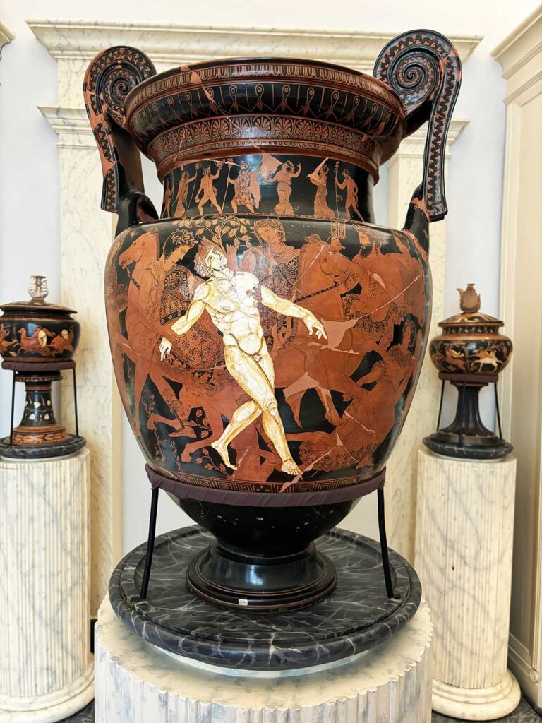Ancient Urn on Display in the Jatta National Museum in Ruvo di Puglia