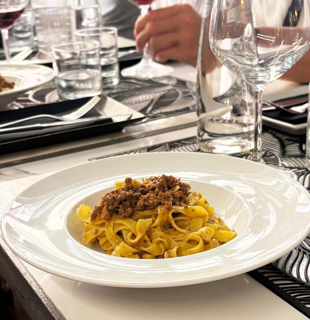Tagliatelle Ragu on a Secret Food Tour Bologna Italia