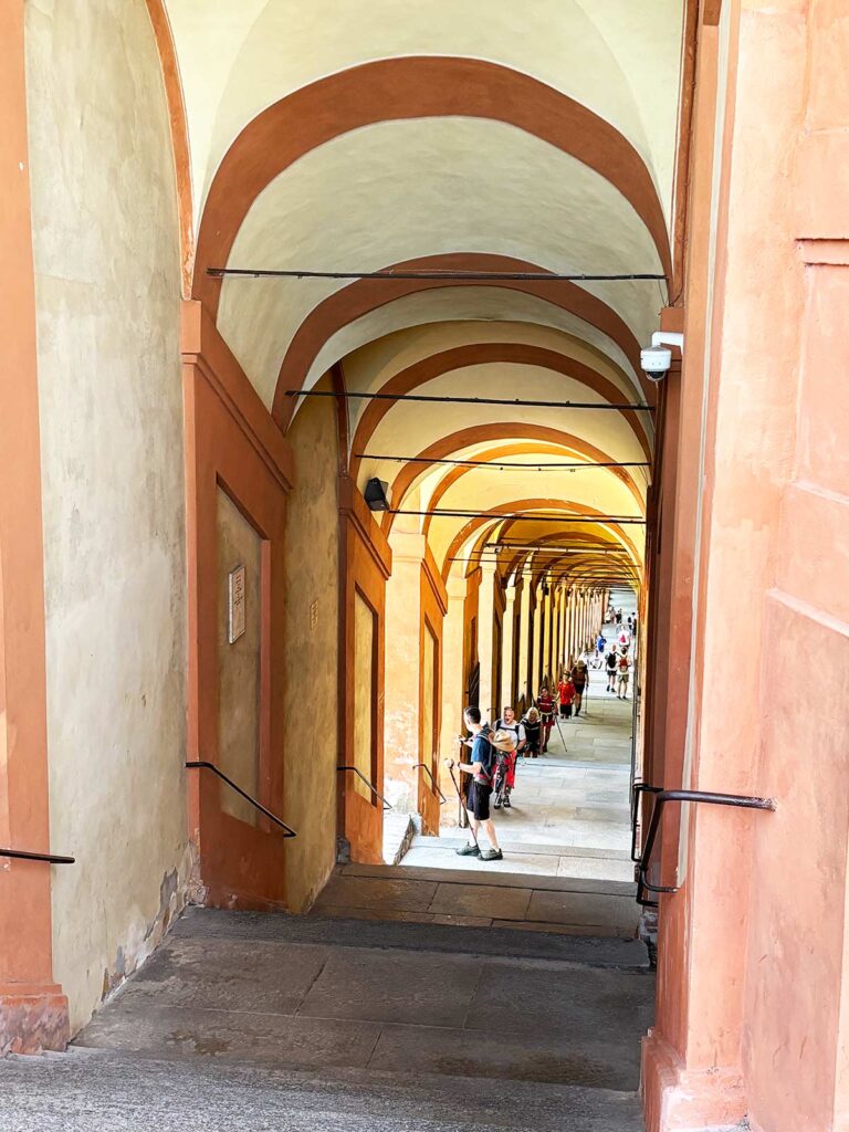Portico-Covered Walkway to San Luca Basilica Bologna