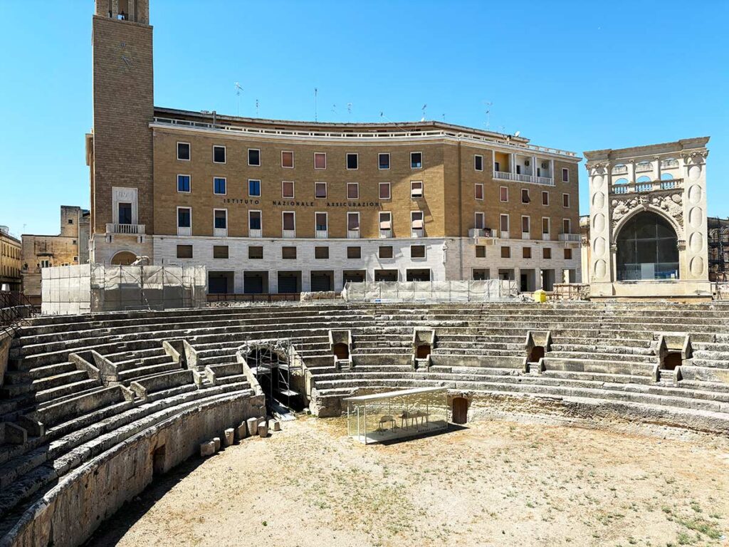 Roman Ampitheatre in Lecce, Italy
