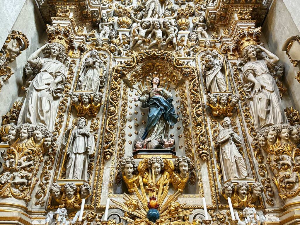 Baroque Altar in Santa Chiara Church Lecce