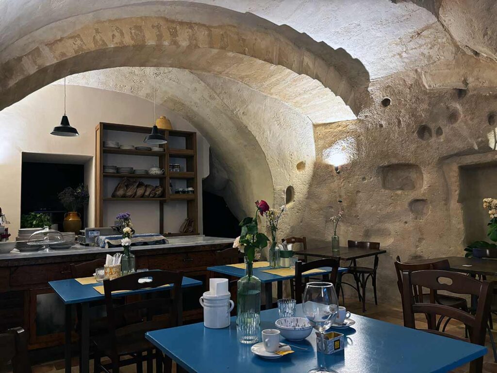 Cave Restaurants in Matera, Italy