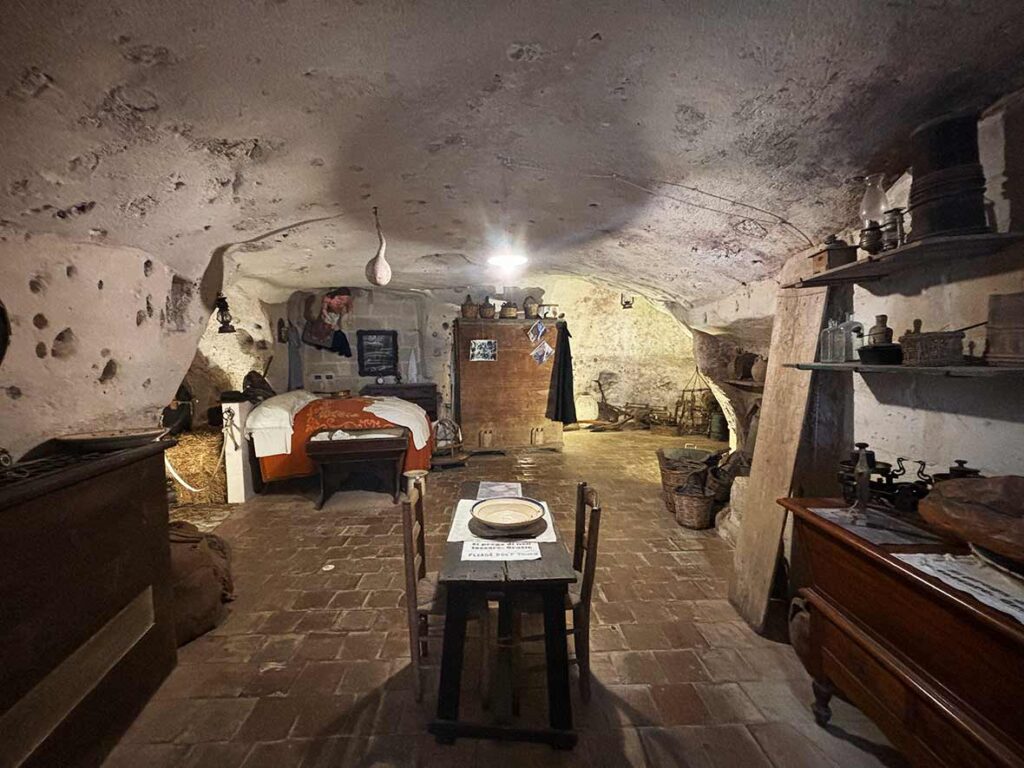 Cave House Museum in Matera Italy