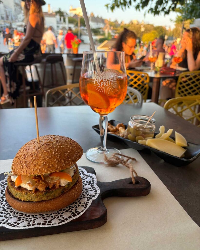 Veggie Burger at Bagia Restaurant in Alberobello Puglia