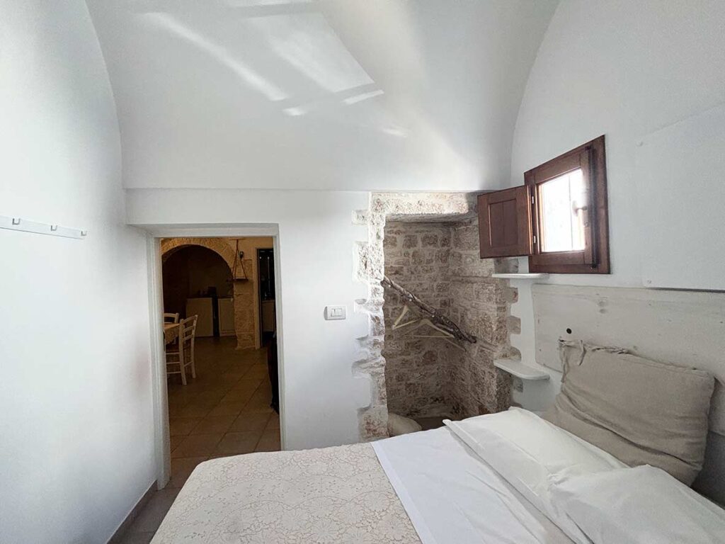 Bedroom in Trullo Hotel in Alberobello, Italy