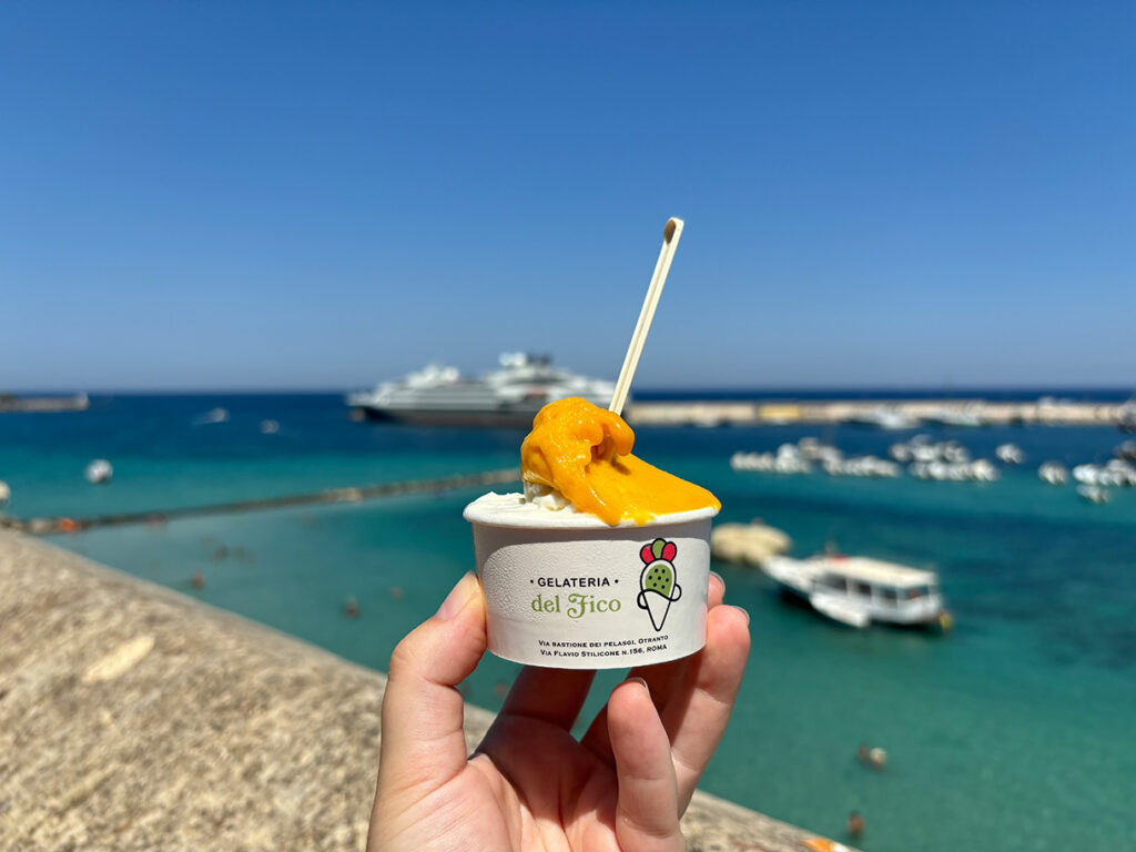 Gelato in Otranto, Puglia, Italy