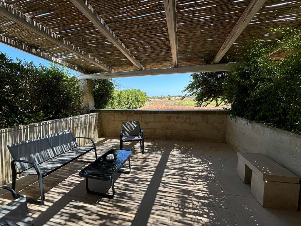 The Terrace Off My Room at the Masseria