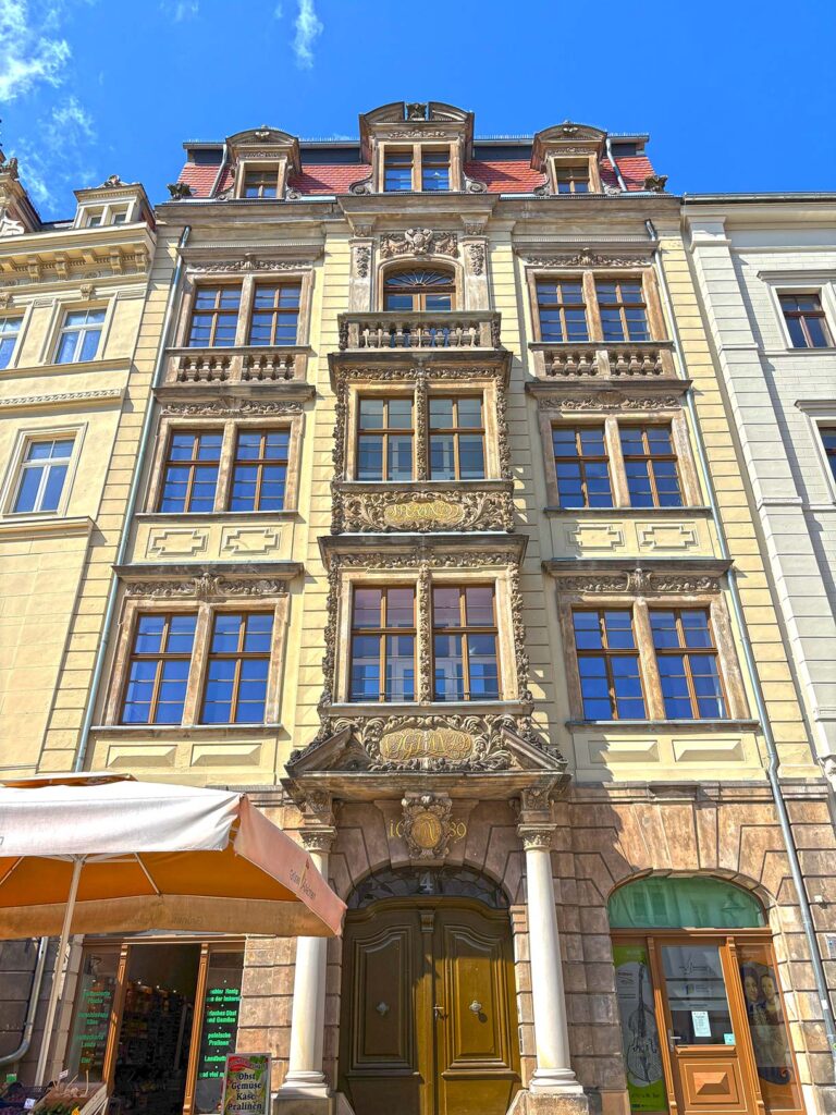 Noacks House Facade in Zittau, Germany