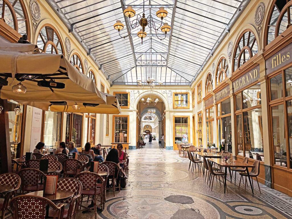 A Beautiful Covered Shopping Passage in Paris, France