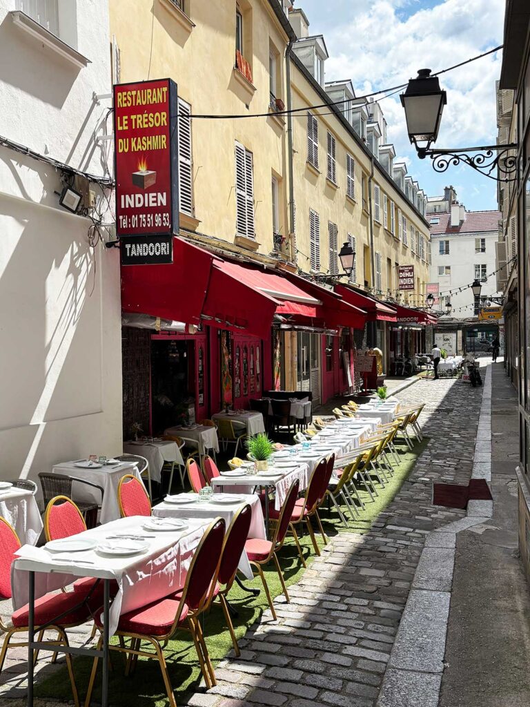 South Asian Restaurants in Passage Brady in Paris, France