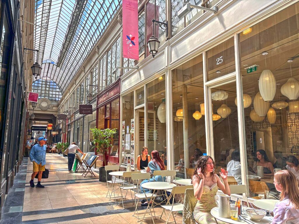 Inside Passage Verdeau in Paris, France