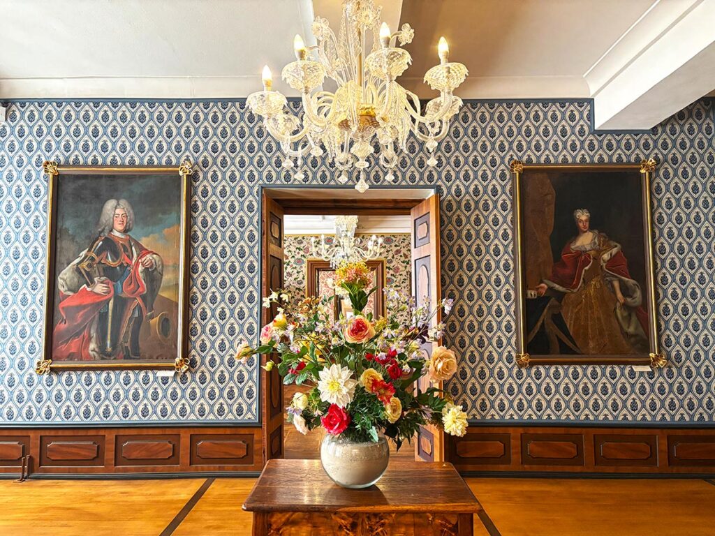 Interior of the Baroque Castle in Delitzsch Germany