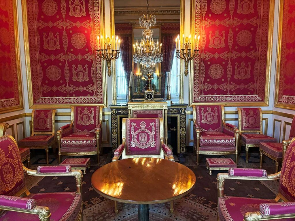 The Room Where Napoleon Abdicated the Throne in Fontainebleau Chateau France