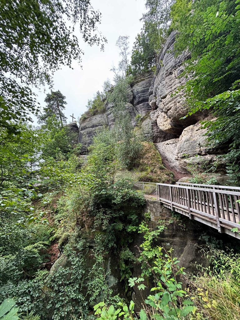 Waking Trail at the Oybin Castle in Germany
