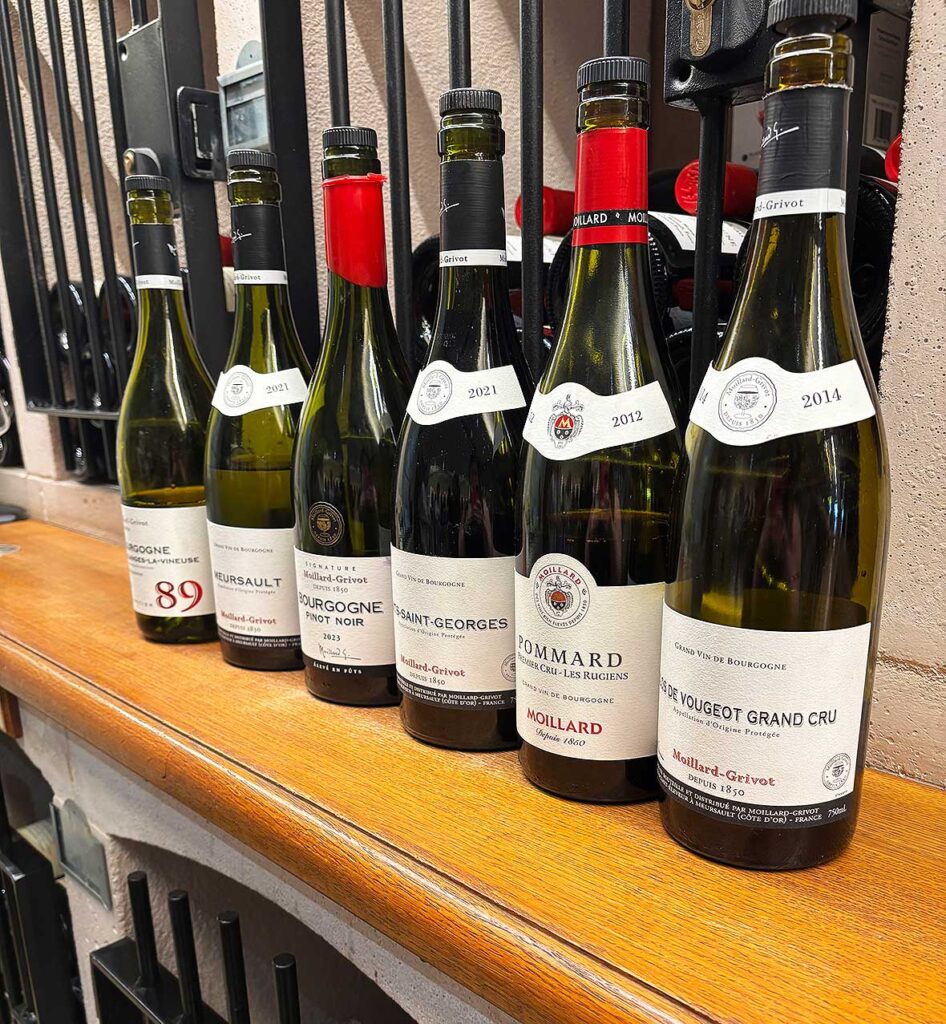 Wine Tasting at Moillard Grivot in Burgundy, France on a Tour from Beaune