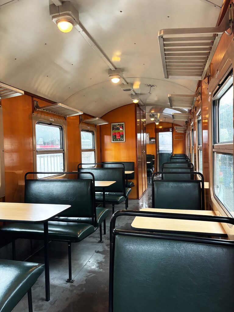 Covered Interior Wagon on the Zittauer Schmalspurbahn Steam Train to Oybin