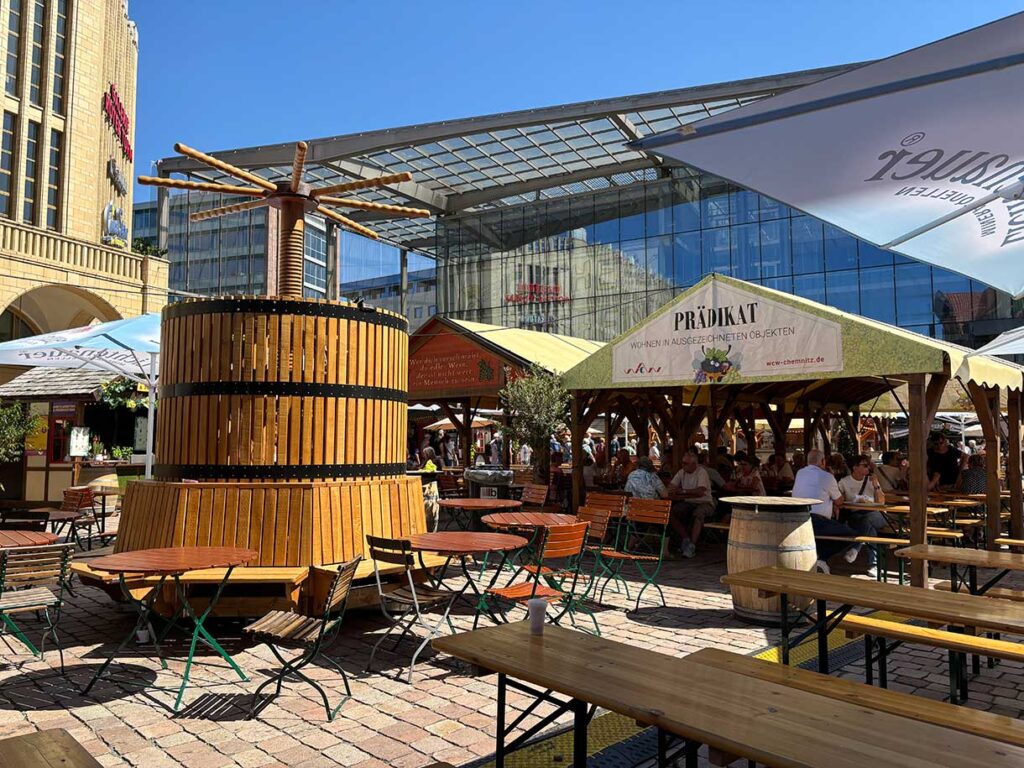 The Chemnitz Wine Festival in Saxony, Germany