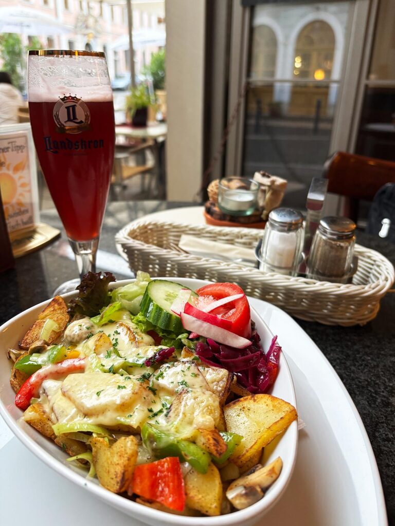 Vegetarian Food at Ratzcafe Gorlitz in Saxony Germany