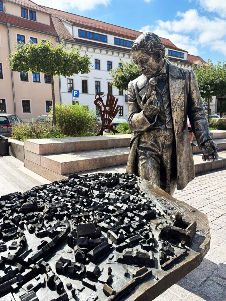 Statues Follow the Silver Trail in Freiberg, Germany