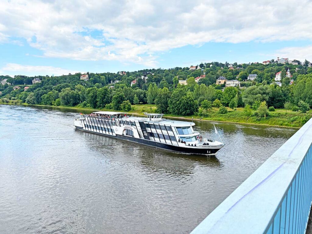 The Loschwitz District of Dresden as Seen From the Blue Bridge