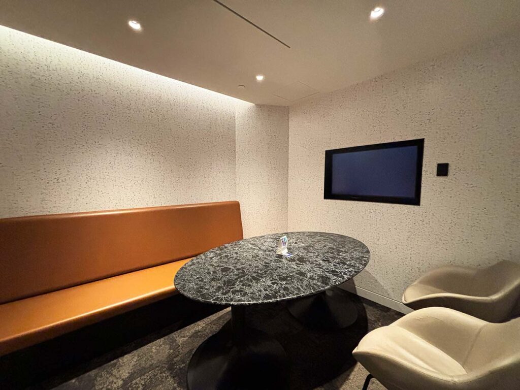Bookable Meeting Room at the WestJet Lounge in the Calgary Airport