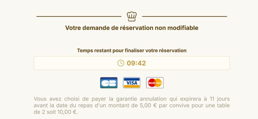 Payment Screen at Les Grands Buffets de Narbonne Restaurant