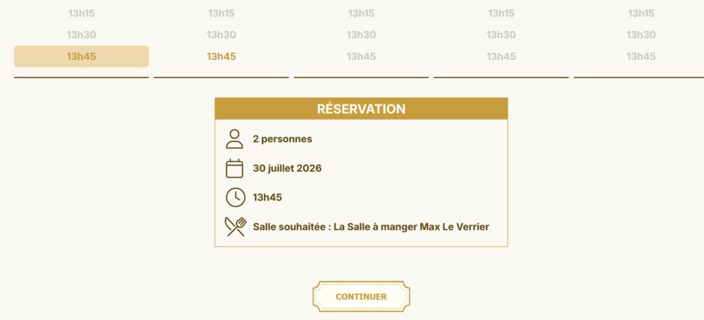 Using the Online Reservation System at Les Grands Buffets