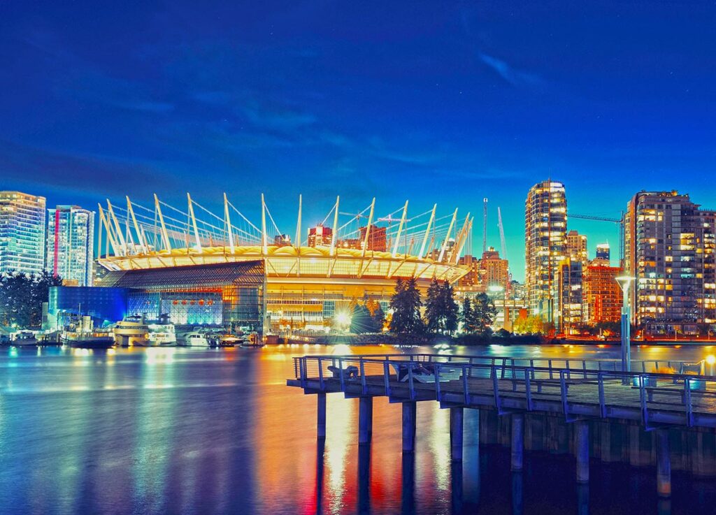 Hotels Near the World Cup Stadium at BC Place in Vancouver Canada