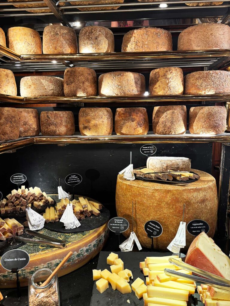 One Section of Cheese Buffet at Les Grands Buffets de Narbonne Restaurant in France